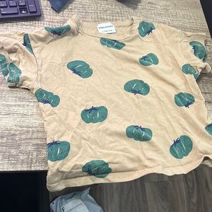 Boys bobo choses brown tee with apples size 2-3t